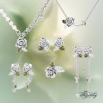 Green Leaf Rose Jewelry Series
