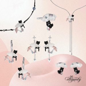 Black Cat Mushroom Jewelry Series