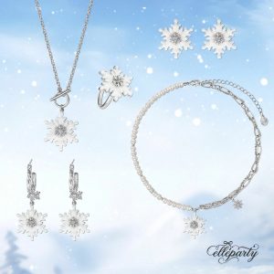White Snowflake Jewelry Series