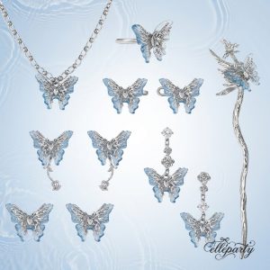 Ice Blue Butterfly Series