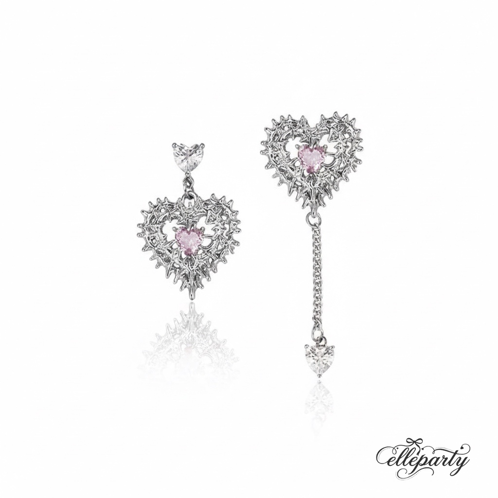 Spiked Pink Heart Jewelry Series - Image 5