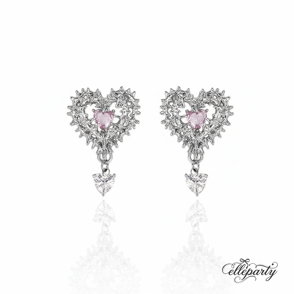 Spiked Pink Heart Jewelry Series - Image 2