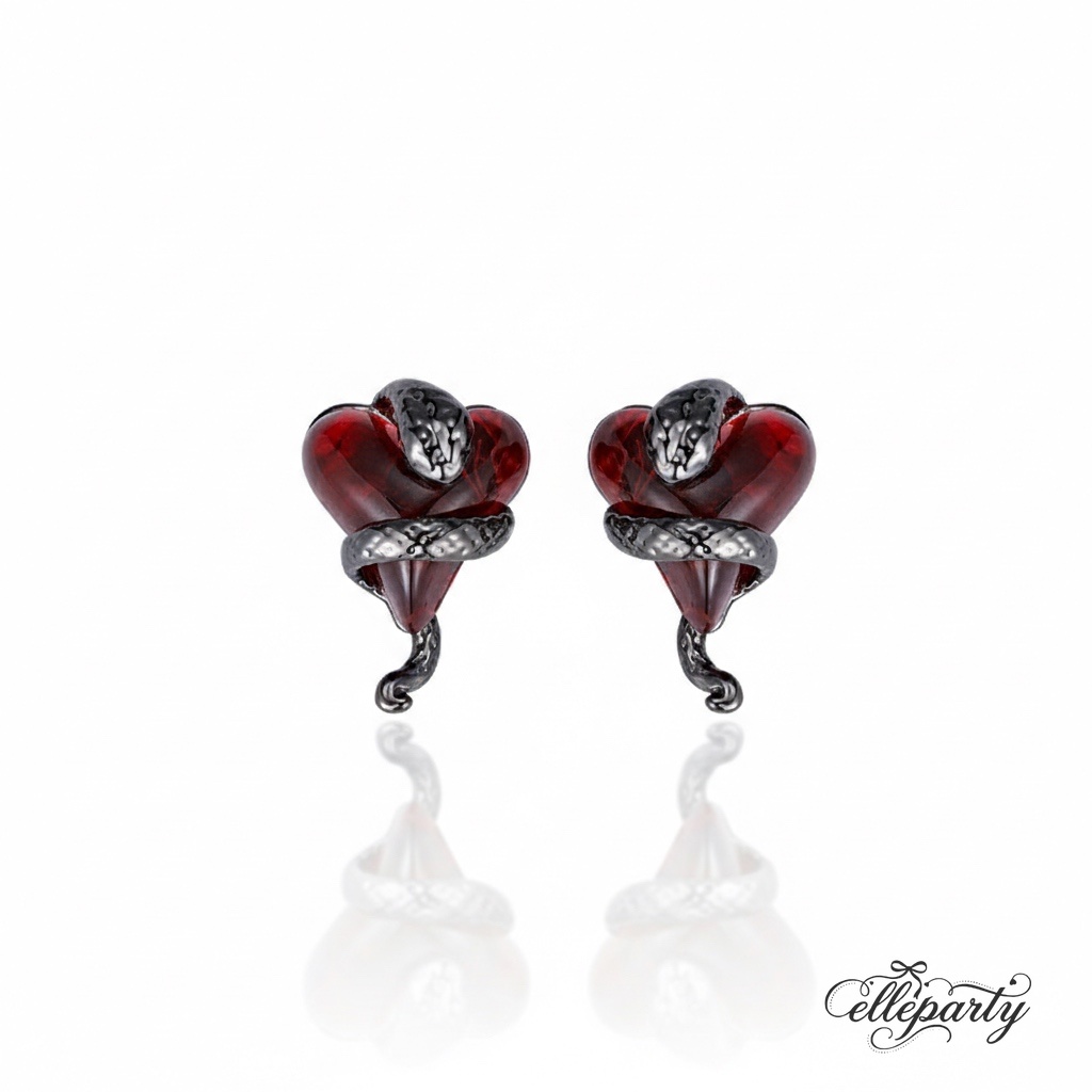 Wine Red Heart Snake Series - Image 6