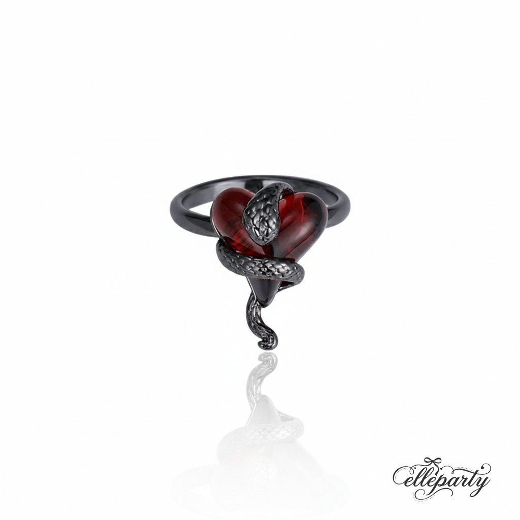 Wine Red Heart Snake Series - Image 2