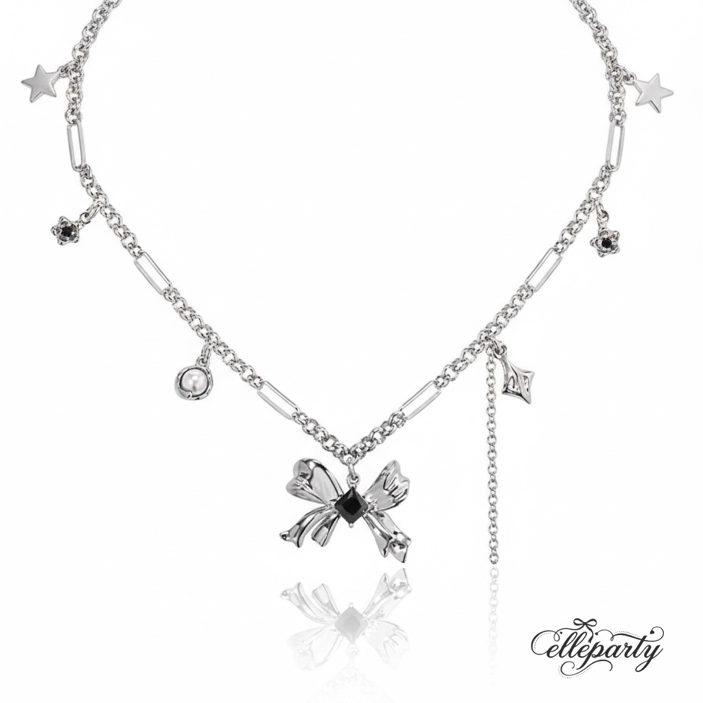 Black Glass Bow Jewelry Series - Image 9