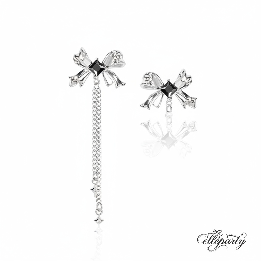 Black Glass Bow Jewelry Series - Image 3