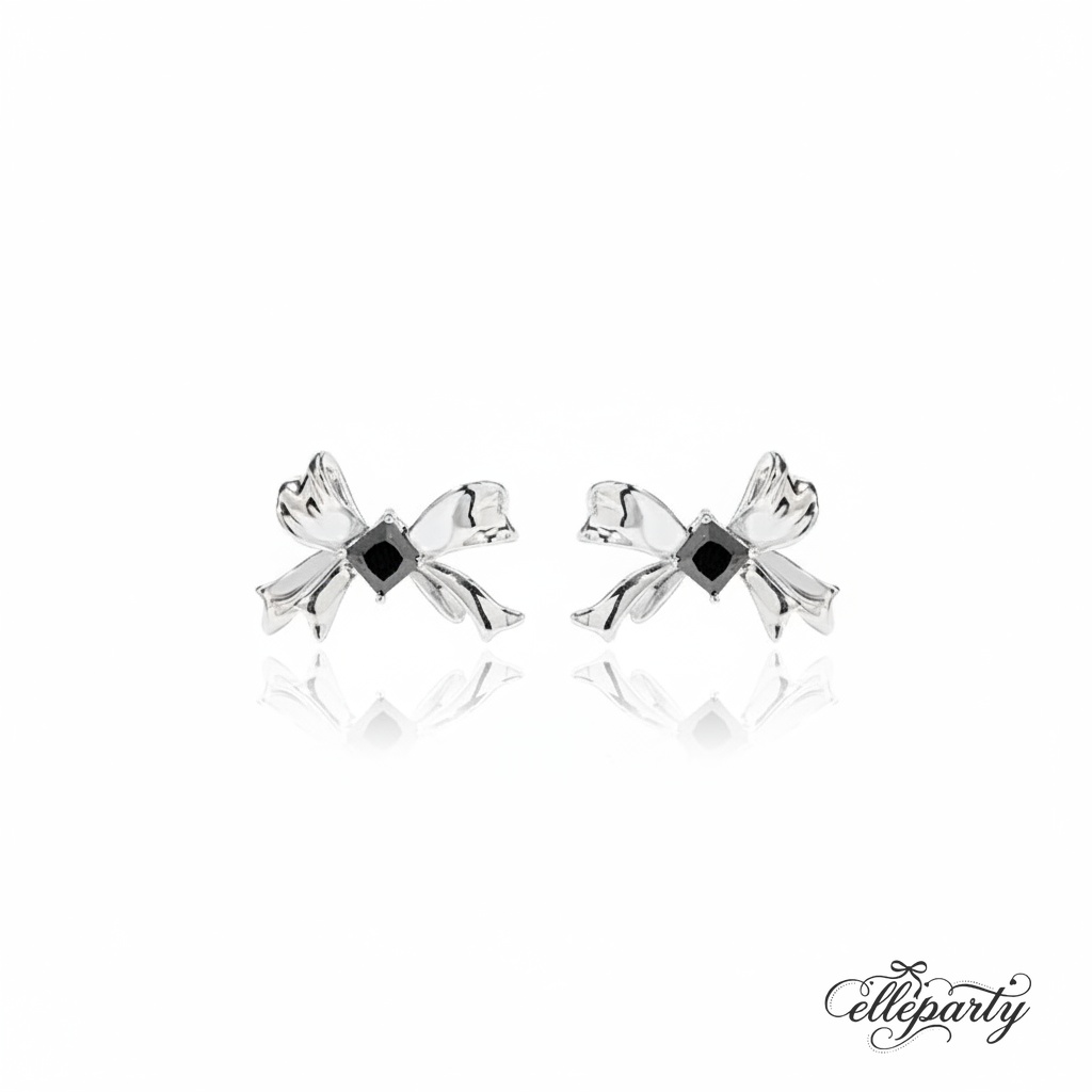 Black Glass Bow Jewelry Series - Image 7