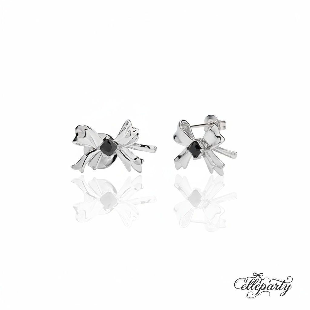Black Glass Bow Jewelry Series - Image 5