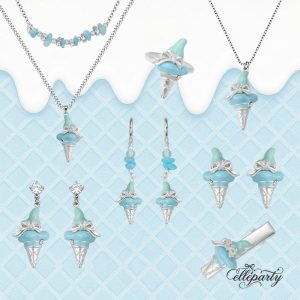 Blue Ice Cream Jewelry Series
