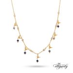 Dainty Bird Charm Beaded Necklace