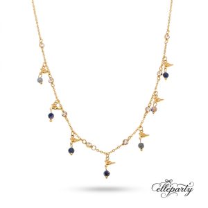 Dainty Bird Charm Beaded Necklace