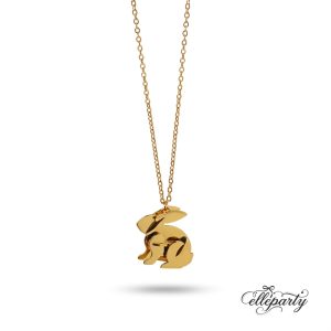 Playful Sculptural Bunny Necklace