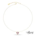 Romantic Purple Heart Necklace