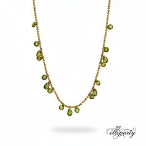 Boho Beaded Gemstone Necklace