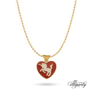 Sweet Heart Unicorn Necklace