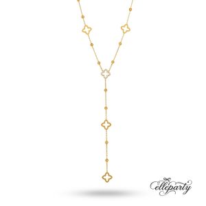 Elegant Clover Y-Chain Necklace