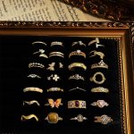 Vintage Ornate Gold Ring Set