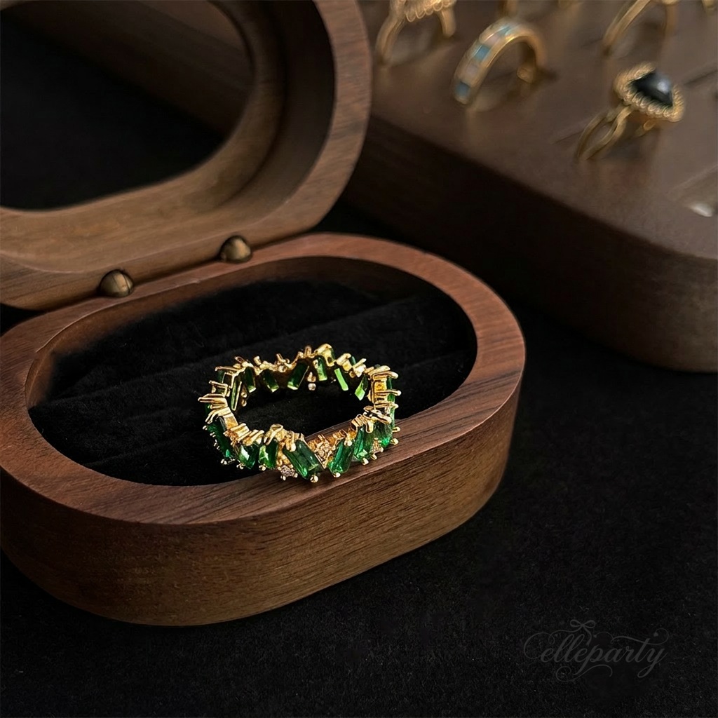 Mixed Metal Gemstone Ring Collection - Image 3