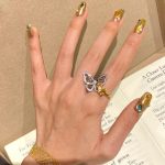 Playful Mixed Metal Butterfly Ring