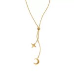 Celestial Star and Moon Necklace