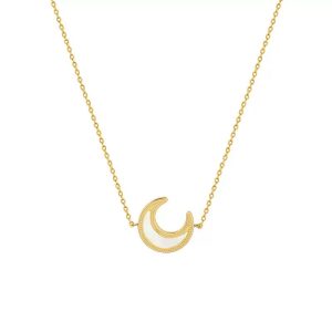 Minimalist Crescent Moon Necklace