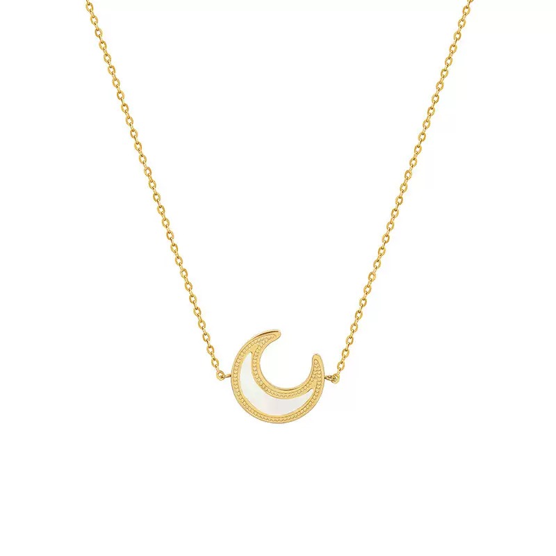 Minimalist Crescent Moon Necklace