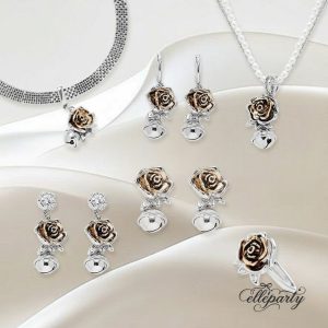 Romantic Rose Bell Jewelry Set