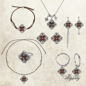 Vintage Flower Jewelry Set