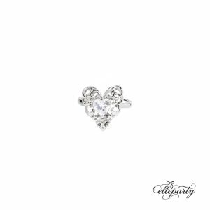 Vintage Hollow Heart Jewelry Set - Ring #1